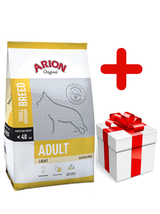 ARION Original Adult Small/Medium Breed Light 12kg + niespodzianka dla psa GRATIS!