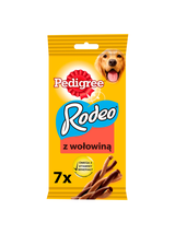 PEDIGREE® Rodeo™ 3x123g - przysmak dla dorosłych psów, z wołowiną