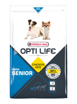 VERSELE-LAGA Opti Life Senior Mini 2,5kg - z kurczakiem - dla małych ras w wieku powyżej 7 lat + niespodzianka dla psa GRATIS!