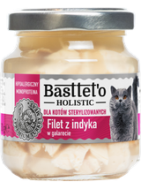 Basttet'o Holistic filet z indyka w galarecie dla kotów sterylizowanych 130g