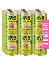 WILD FARM Premium Grain Free Turkey and Salmon / Chicken and Salmon Junior 24x400g  - bezzbożowa karma dla kociąt