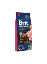 BRIT Premium By Nature Junior L 15kg/Opakowanie uszkodzone (8109,8473)!!
