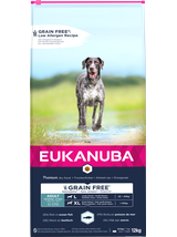 EUKANUBA Adult Large Grain Free 12kg + niespodzianka dla psa GRATIS!