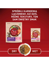 PURINA ONE Sensitive Mini/Small Karma dla dorosłych psów z łososiem i ryżem i marchewką w sosie 85g