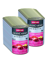 ANIMONDA GranCarno Sensitiv  Adult Dog smak: Wołowina, Ziemniaki 18x400g