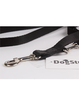 DogStuffs Smycz Regulowana – Czarna 15mm/220cm