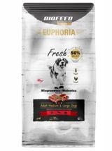 EUPHORIA Karma dla psów Fresh z wołowiną i wieprzowiną  (średnie i duże rasy) 12 kg - bez kurczaka
