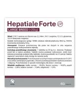 VETEXPERT Hepatiale Forte Large Breed 40 tab.