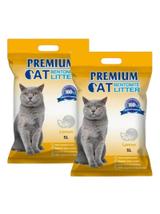 Premium Cat Żwirek Bentonitowy Zbrylający - Cytrynowy dla kota 2x5L