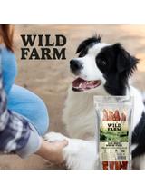 WILD FARM Długi patyk ze skóry wołowej z kaczką 28cm 320g przysmak dla psa
