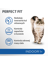 PERFECT FIT (Indoor 1+) 6x750g Bogaty w kurczaka - sucha karma dla kota żyjącego w domu