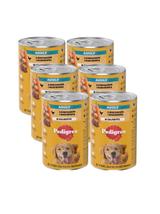 PEDIGREE Adult puszka 6x1200g - mokra karma pełnoporcjowa dla dorosłych psów, z kurczakiem w galaretce