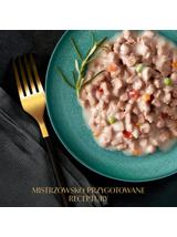 SHEBA Sauce Collection tacka 22x85 g – mokra karma pełnoporcjowa dla dorosłych kotów, frykasy z indykiem i warzywami, w sosie