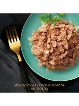 SHEBA Delicacy Fine Flakes Wybór Smaków saszetki 4x85 g – mokra karma pełnoporcjowa dla dorosłych kotów, w galaretce (kawałki z: łososiem, białą rybą, kurczakiem, indykiem)