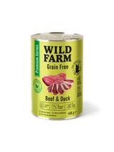 WILD FARM Premium Grain Free Beef and Duck 400g  - bezzbożowa karma dla kota