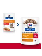 HILL'S PD Prescription Diet Feline c/d Urinary Stress Kurczak 6x85g saszetka