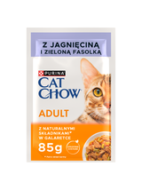 PURINA Cat Chow Adult Karma dla kotów z jagnięciną i zieloną fasolką w galaretce 10x85g