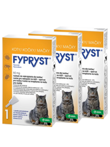 KRKA Fypryst Spot On Kot 50mg/0,5ml 3szt