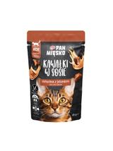 PAN MIĘSKO Kawałki w sosie Cielęcina z jeleniem 12x85g dla kota
