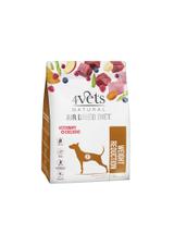 4Vets Natural Zestaw Weight Reduction; karma suszona 1 kg + karma mokra 6x400g