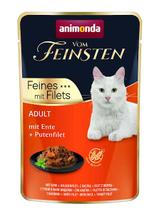 ANIMONDA Cat Vom Feinsten Adult Kaczka + filet z indyka saszetka 18x85g