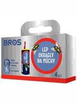 BROS Lep okrągły na muchy 4szt.