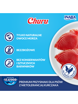 INABA Dog Churu (fish based) Tuna Recipe 4x14g (56g)
