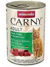 ANIMONDA Cat Carny Adult smak:wołowina, indyk i królik 6 x 400g