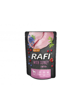 Rafi z indykiem dla psa - saszetka 300g (czarne opakowanie)