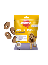 PEDIGREE Multivitamins Trawienie - karma uzupełniająca dla dorosłych psów, o smaku kurczaka 180 g