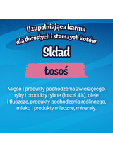 Felix Deli Moments Kremowe przekąski dla kotów z łososiem 4x(4x10g)