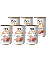 BRIT MONO PROTEIN TURKEY & SWEET POTATO 6x400g