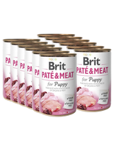 BRIT PATE & MEAT PUPPY 12x400g