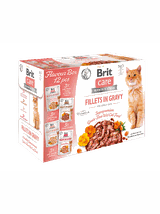 BRIT CARE Cat Fillets in Gravy mix 12x85g