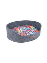 AMIPLAY- Legowisko owalne 2 w 1 Hygge- S