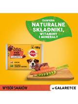 PEDIGREE Adult saszetka 13x(4x100g) - Wybór Smaków w Galaretce, mokra karma pełnoporcjowa w galaretce dla dorosłych psów (kawałki bogate w mieszankę wołowiny i wątróbki oraz kawałki bogate w drób)