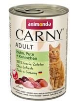 ANIMONDA Cat Carny Adult smak: kurczak, indyk, królik 6x400g
