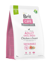 BRIT CARE Dog Sustainable Adult Small Breed Chicken & Insect 3kg