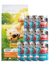 PURINA Friskies Balance 15kg + Frendi kawałki  z wołowiną 10x400g