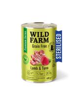 WILD FARM Premium Grain Free Lamb and Tuna 400g  - bezzbożowa karma dla kota sterylizowanego