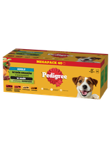PEDIGREE Adult saszetka 40x100g - Mix Smaków z warzywami w sosie, mokra karma pełnoporcjowa dla dorosłych psów