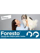 ELANCO Foresto Obroża dla kotów i psów poniżej 8kg+TRIXIE Szczypce do usuwania kleszczy 9cm