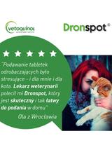 VETOQUINOL Dronspot - roztwór do nakrapiania dla średnich kotów o masie ciała od 2,5 do 5kg (2x0,7ml)