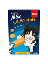 Felix Deli Moments Kremowe przekąski dla kotów z kurczakiem 4x10g