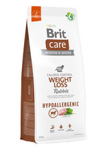 BRIT CARE Dog Hypoallergenic  Weight Loss Rabbit 11kg / Opakowanie uszkodzone (9367) !!!