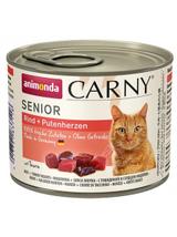 ANIMONDA Cat Carny Senior smak: wołowina i serca indyka 24x200g