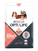 VERSELE-LAGA Opti Life Adult Skin Care Mini 7,5kg + niespodzianka dla psa GRATIS!