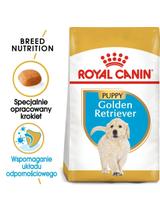 ROYAL CANIN Golden Retriever Puppy 12kg +  niespodzianka dla psa GRATIS!