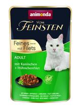 ANIMONDA Cat Vom Feinsten Adult Królik + filet z kurczaka saszetka 18x85g
