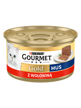 Purina Gourmet Gold mus z wołowiną 85g